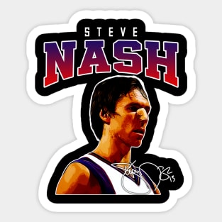 Steve Nash Basketball Legend Signature Vintage Retro 80s 90s Bootleg Rap Style Sticker